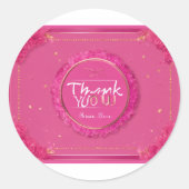 Dankbarkeit Blooms: Wasserfarbe Danke Stickers (Vorderseite)