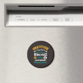 Dankbarkeit bringt heute Frieden – Positiver Glaub Magnet (In Situ (Geschirrspüler))
