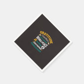 Dankbarkeit bringt heute Frieden – Positiver Glaub Serviette (Ecke)