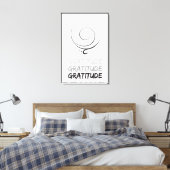 Dankbarkeit Canvas Print Leinwanddruck (Insitu (Schlafzimmer))