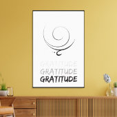 Dankbarkeit Canvas Print Leinwanddruck (Insitu (Wohnzimmer))