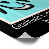 Dankbarkeit - Chinesisches Symbol Poster (Ecke)