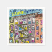 Dankbarkeit Cocktail Napkins Serviette (Vorderseite)