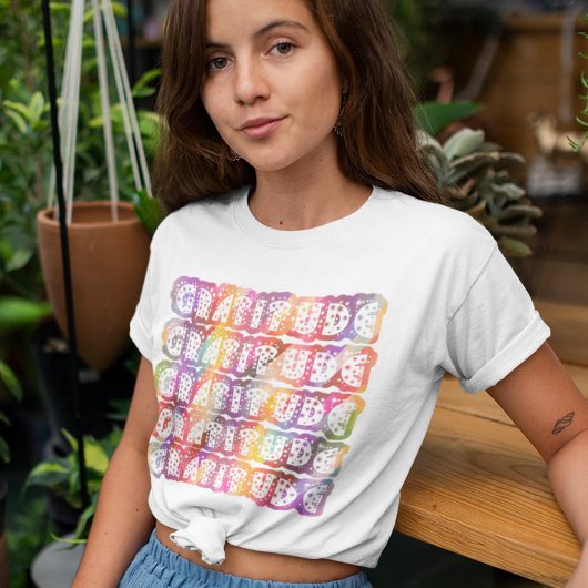 Dankbarkeit Colorful T-Shirt