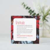 Dankbarkeit Corporate Holiday Card Karte (Stehend Vorderseite)