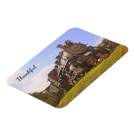 Dankbarkeit Dampfzug Magnet (Linke Seite)