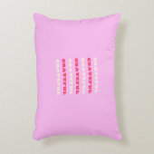 Dankbarkeit, Dankbarkeit, Danksagung, Rosa, Urlaub Dekokissen (Vorderseite(Vertikal))