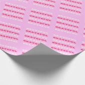 Dankbarkeit, Dankbarkeit, Danksagung, Rosa, Urlaub Geschenkpapier (Ecke)