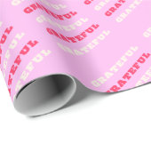 Dankbarkeit, Dankbarkeit, Danksagung, Rosa, Urlaub Geschenkpapier (Rolleneckpunkt)
