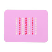 Dankbarkeit, Dankbarkeit, Danksagung, Rosa, Urlaub Magnet (Horizontal)