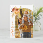 Dankbarkeit, Dankbarkeit Foto Grußkarte Dankeskarte (Stehend Vorderseite)