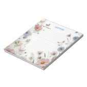 Dankbarkeit Dankbarkeit Wild Blume Notepad Notizblock (Rotiert)