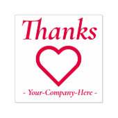 Dankbarkeit "Danke" + Firmenname Kautschuk Briefma Permastempel (Design)