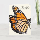 Dankbarkeit der Flutbarmachung: Monarchschmetterli Karte (Vorderseite)