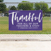 Dankbarkeit des Lehrers lila anpassbar Banner (Insitu)