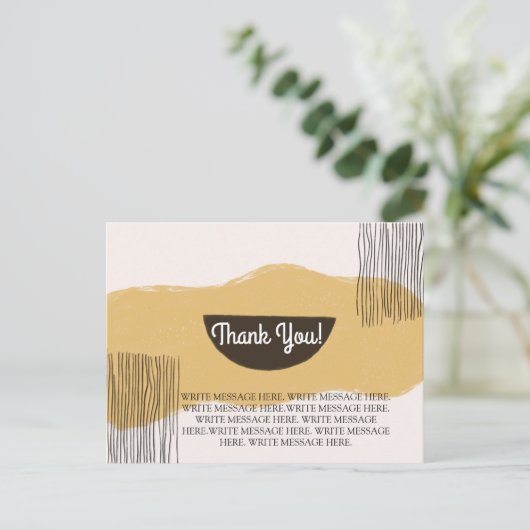 Dankbarkeit Einfach Dankeschön Karte Custom Messag (Stehend Vorderseite)