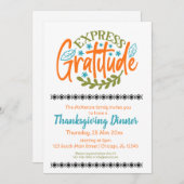 Dankbarkeit Einladung (Vorne/Hinten)