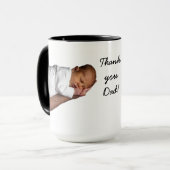 Dankbarkeit Embrace - "Danke, Vater!" Neuborn Baby Tasse (Vorderseite Links)
