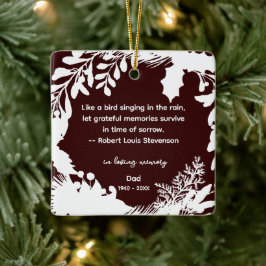 Dankbarkeit Erinnerungen Zitat Grüne Foto Keramikornament