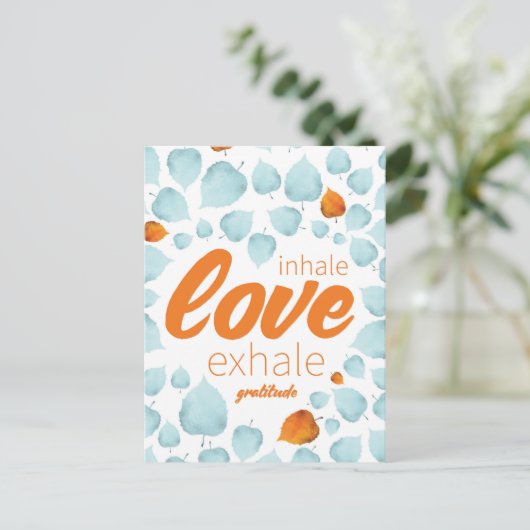 Dankbarkeit Ermutigung Erfolg Tipps zum Leben Zita Postkarte (Stehend Vorderseite)