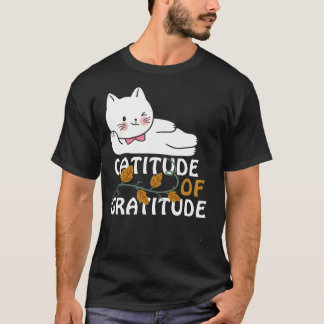 Dankbarkeit Erntedank Katze T-Shirt