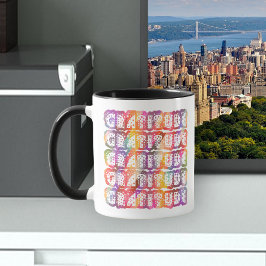 Dankbarkeit farbenfrohe Tasse