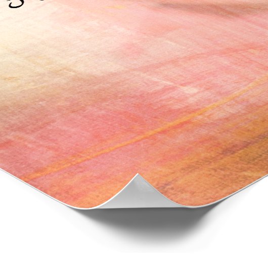 Dankbarkeit finden poster (Ecke)