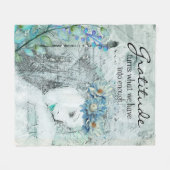 Dankbarkeit Fleecedecke (Vorderseite (Horizontal))