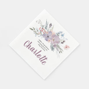 Dankbarkeit Floral Spray Serviette