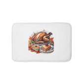 Dankbarkeit & Fly Turkey - farbenfroher urbaner Ca Badematte (Vorderseite)