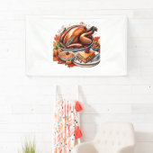 Dankbarkeit & Fly Turkey - farbenfroher urbaner Ca Banner (Insitu)