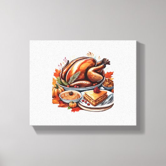 Dankbarkeit & Fly Turkey - farbenfroher urbaner Ca Leinwanddruck (Vorderseite)