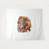 Dankbarkeit & Fly Turkey - farbenfroher urbaner Ca Wandteppich (Vorderseite (Horizontal))