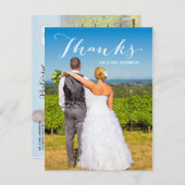 Dankbarkeit | Foto Wedding Vielen Dank Postcard Postkarte (Vorne/Hinten)
