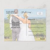 Dankbarkeit | Foto Wedding Vielen Dank Postcard Postkarte (Rückseite)