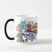 Dankbarkeit Funny Cartoon Monster Morphing Tasse (Links)