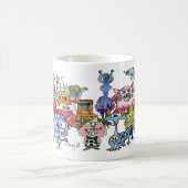 Dankbarkeit Funny Cartoon Monster Morphing Tasse (Mittel)