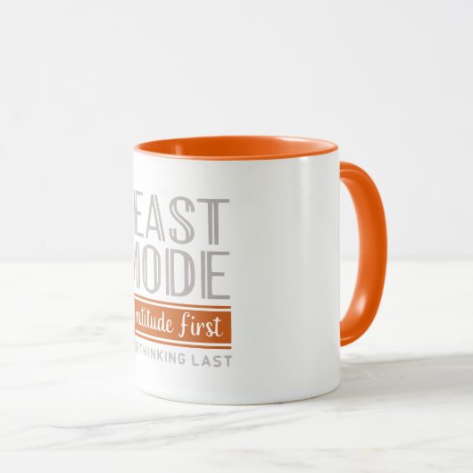 Dankbarkeit für den Feestmodus Tasse (VorderseiteRechts)