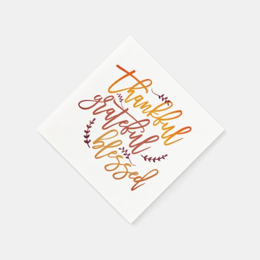 Dankbarkeit für den gesegneten Erntedank Serviette (Ecke)