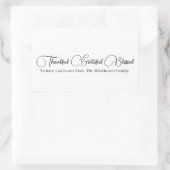 Dankbarkeit für den gesegneten Script-Erntedank Rechteckiger Aufkleber (Tasche)