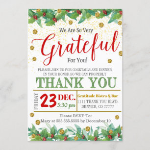 Dankbarkeit für den Urlaub Einladung