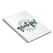 Dankbarkeit für die grüne Wasserfarbe Notizblock (Rechte Seite)