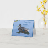 Dankbarkeit für Ente: Danke Karte (Gelbe Blume)