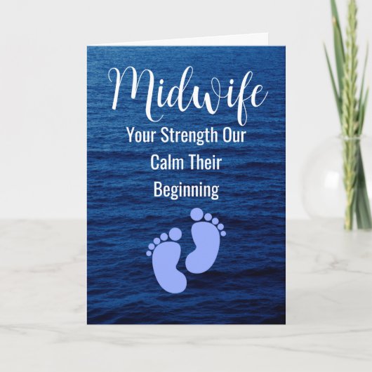 Dankbarkeit für Ihre Anleitung | MidEhefrau New Ba Dankeskarte (Vorderseite)