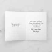 Dankbarkeit für Ihre Anleitung | MidEhefrau New Ba Dankeskarte (Innenseite)