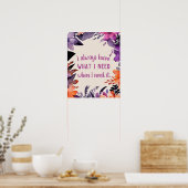 Dankbarkeit für Inspiration, magisch Motivierend Poster (Küche)