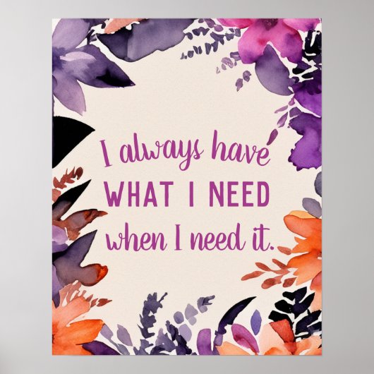 Dankbarkeit für Inspiration, magisch Motivierend Poster (Vorne)