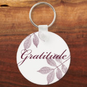 Dankbarkeit für inspirierende Worte Schlüsselanhänger (Vorderseite)