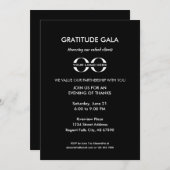 Dankbarkeit Gala Kundenempfehlung Einladung (Vorne/Hinten)