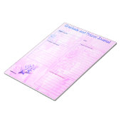 Dankbarkeit & Gebetsseiten Pink Blue | Notizblock (angewinkelt)